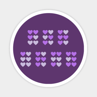 For ARMY Braille Purple Hearts (The Astronaut by Jin of BTS) Magnet